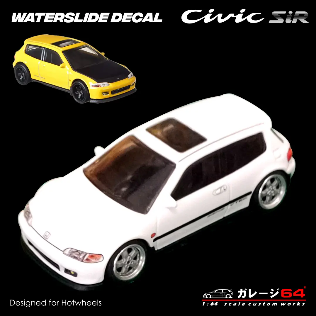 Decal Set Hot Wheels Civic Eg6 1
