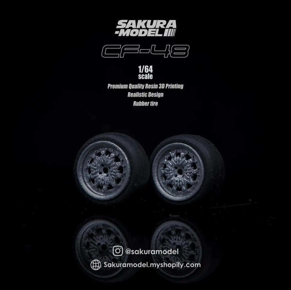 Custom Wheel 64 Scale Model Mugen Cf48 - Non Barrel 1