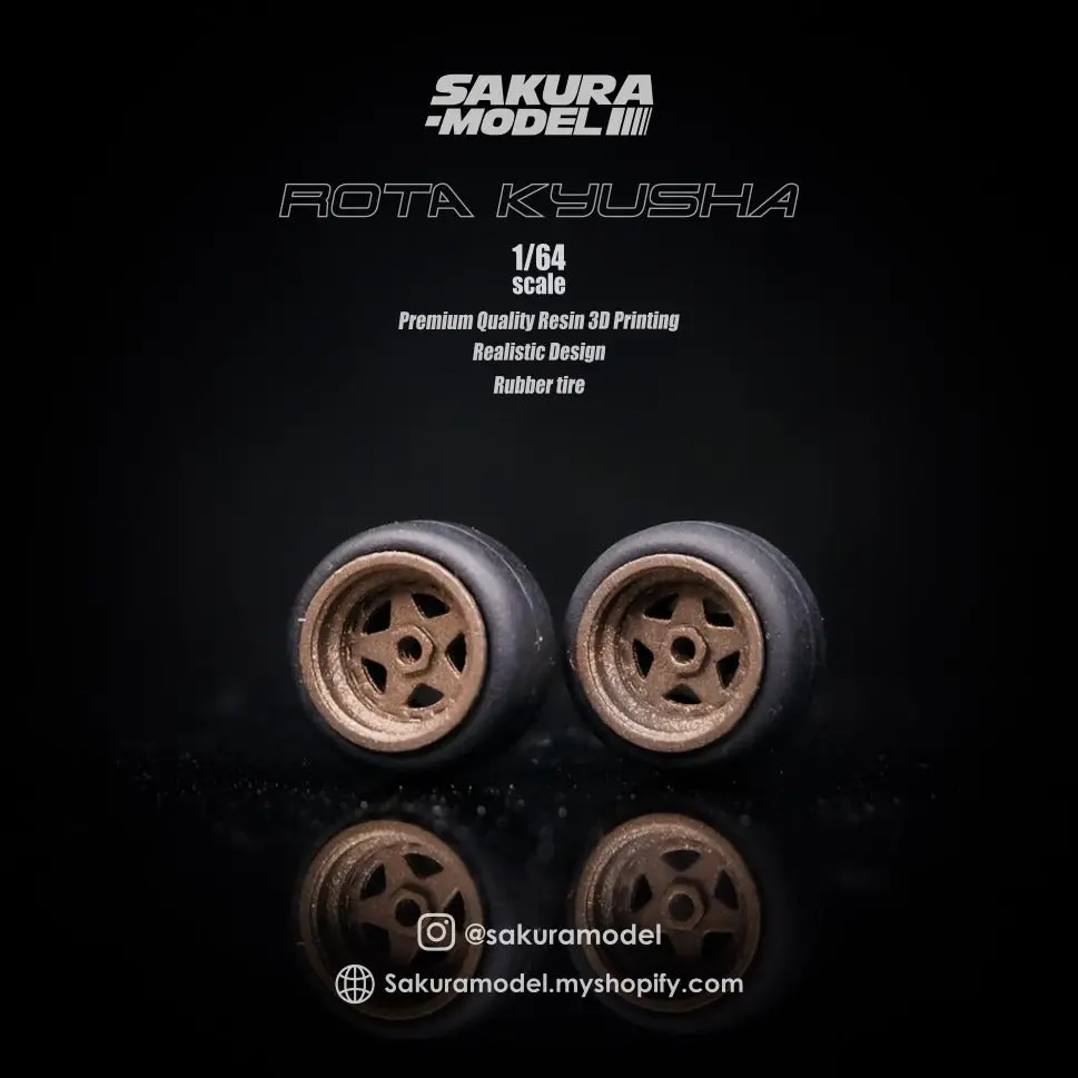 Custom Wheels 64 Scale Model Rota Kyusha - Full Resin 1