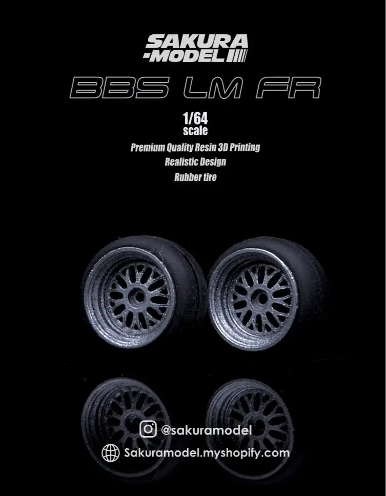 Custom Wheel 64 Scale Model Bbs Lm - Non Barrel 1