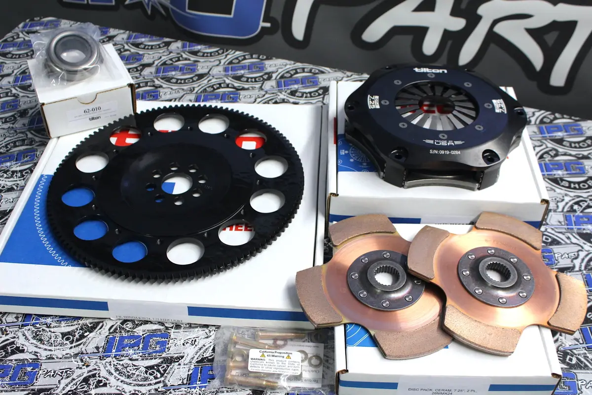 Tilton Cerametallic Twin Disk Clutch Kit - Honda & Acura K20, K24 Engines. 1