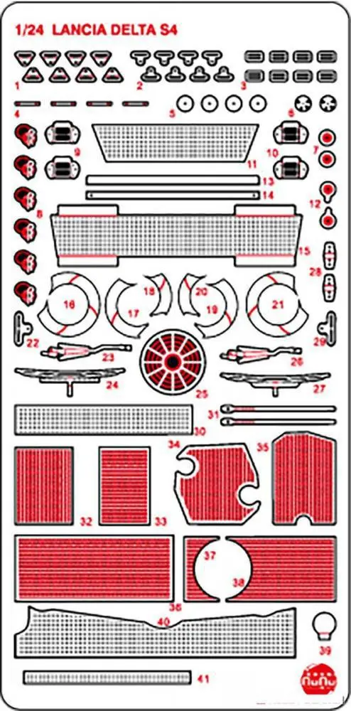 Nunu Detail Up Parts Lancia Delta S4 Montecarlo '86 1