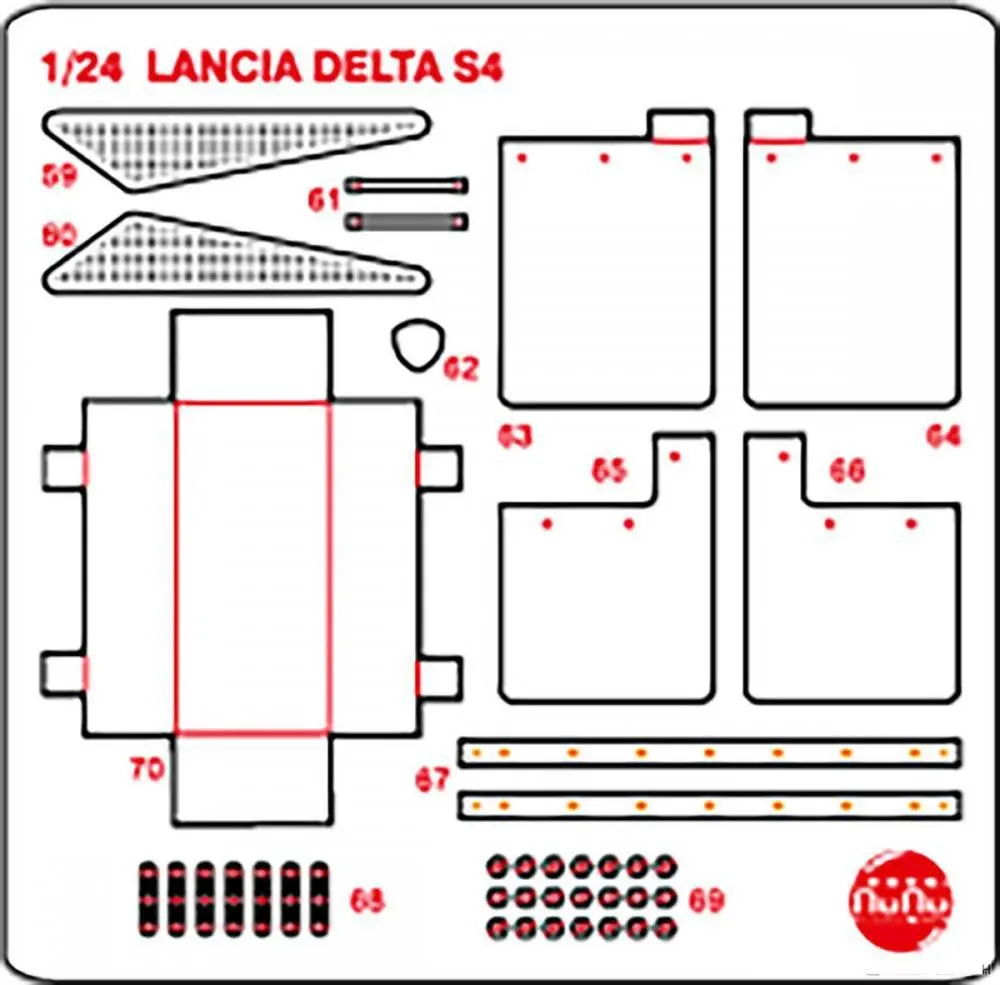 Nunu Detail Up Parts Lancia Delta S4 Montecarlo '86 2