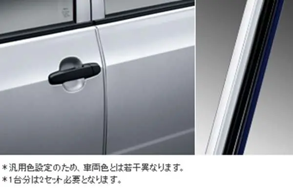 『プロボックス』 純正 Ncp160v ドアエッジプロテクター 樹脂製 2本入 パーツ トヨタ純正部品 ドアモール ドアエッジモール Probox オプション アクセサリー 用品 1