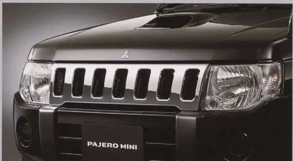 『パジェロミニ』 純正 H58a H53a メッキグリル パーツ 三菱純正部品 Pajero オプション アクセサリー 用品 1