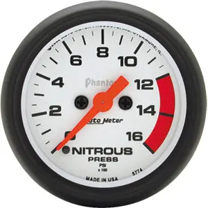 Autometer Phantom Nitrous Pressure 0-1600 Psi 1