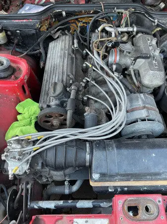 Hel Performance Fuel Injector Lines For Porsche 924 Turbo Later Models With M8 Banjos And M12 Injectors, Stainless Steel Braided 1