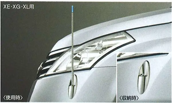 『プレサージュ』 純正 Tu31 Tnu31 電動格納式ネオンコントロール/フルオートタイプ昇降スイッチ付（Xe・Xg・Xl用） パーツ 日産純正部品 コーナーポール フェンダーランプ フェンダーライト Presage オプション アクセサリー 用品 1