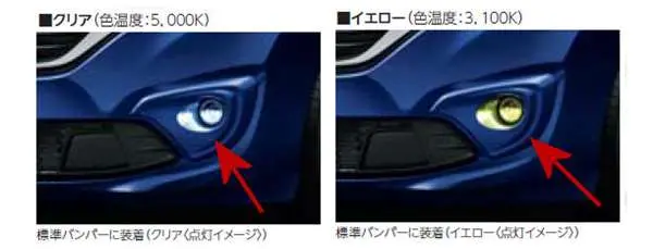 フリード・フリード+ 標準バンパー用 Led/ハロゲンフォグライトのフォグライトガーニッシュのみ *本体と取付アタッチメントは別売 ホンダ純正部品 1
