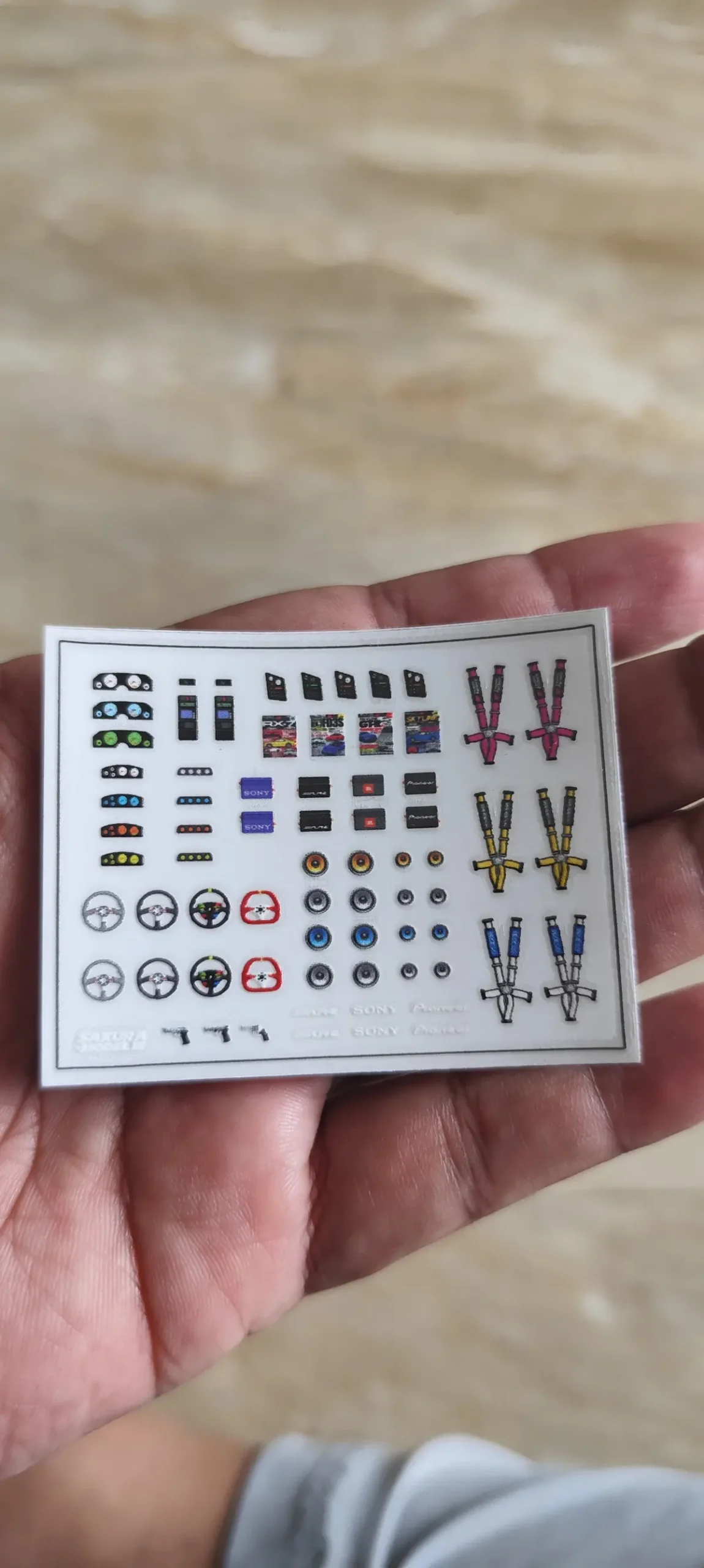 Sticker Set Detailing Interior 4
