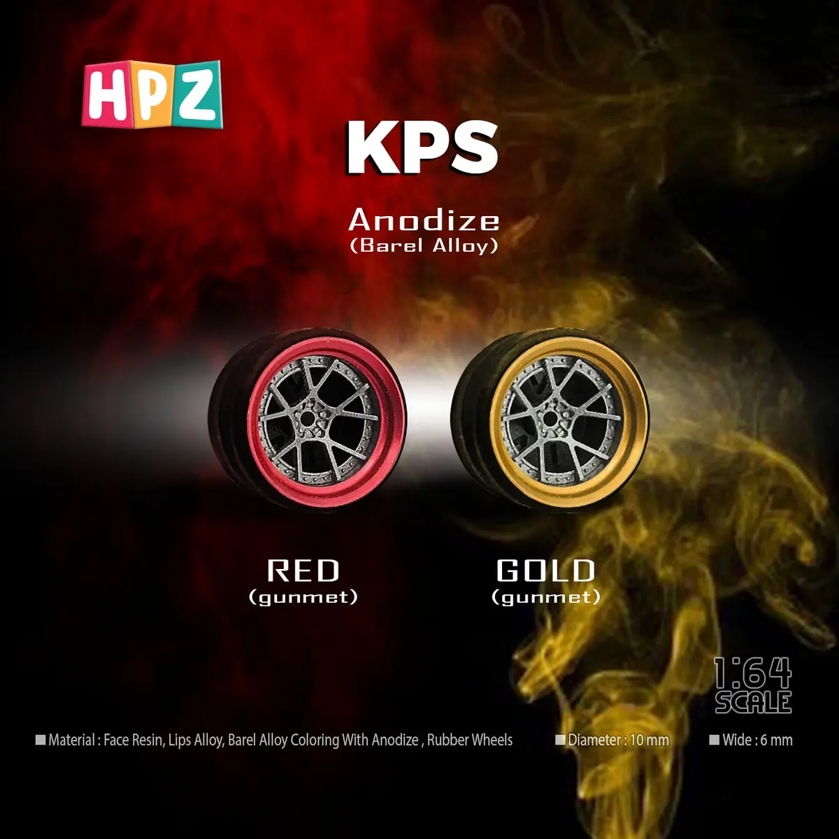 Hpz Wheels Anodize Model Kps 1