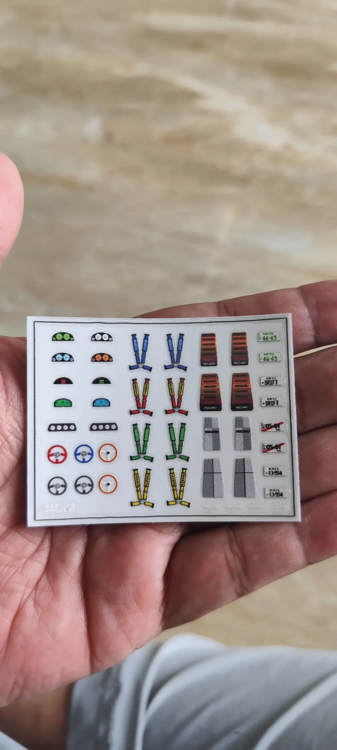 Sticker Set Detailing Interior 2