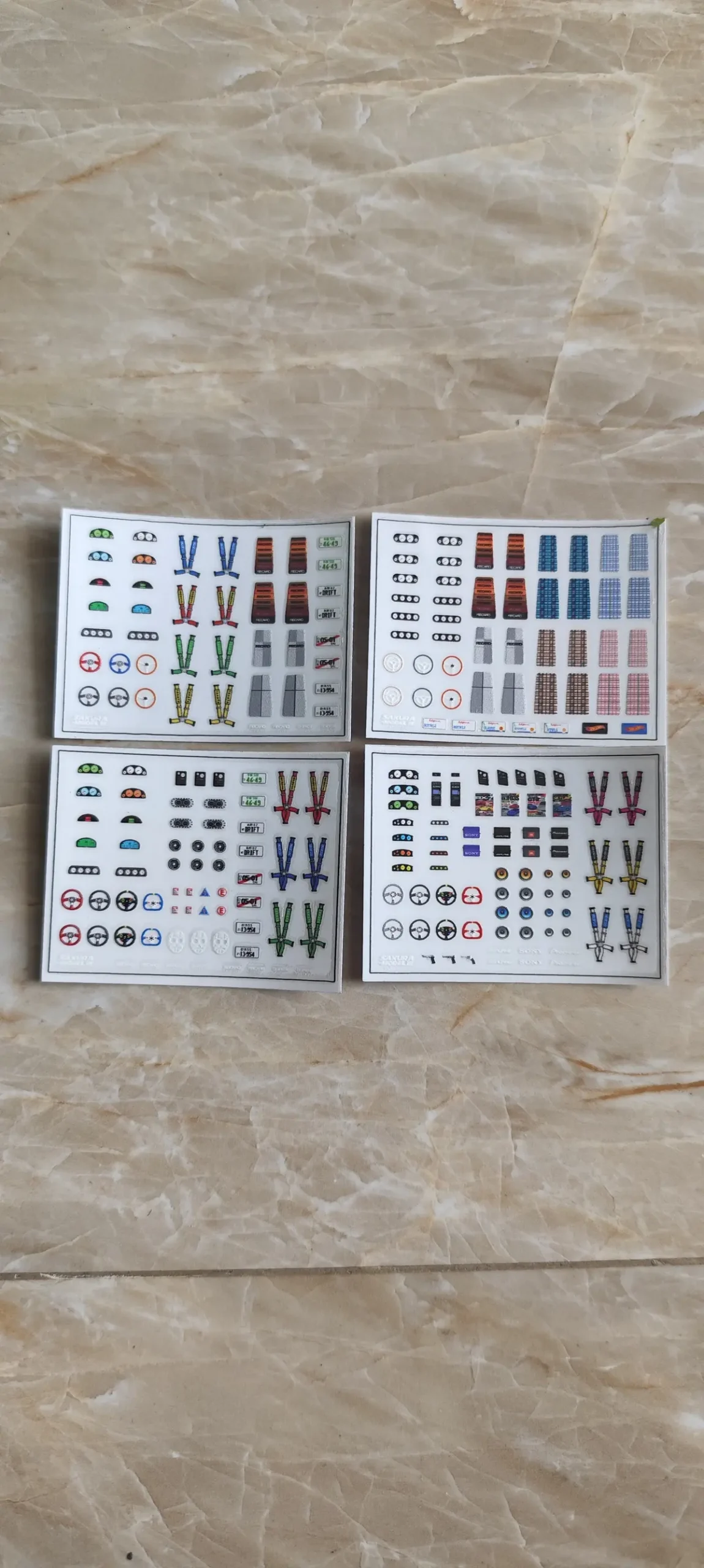 Sticker Set Detailing Interior 1
