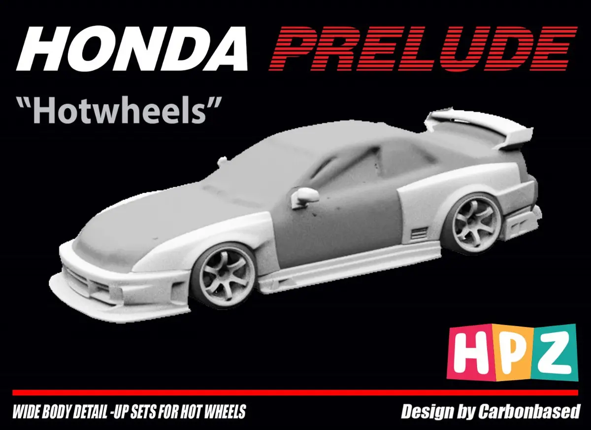 Hpz - Add On Body Kit For Hot Wheels Honda Prelude 1