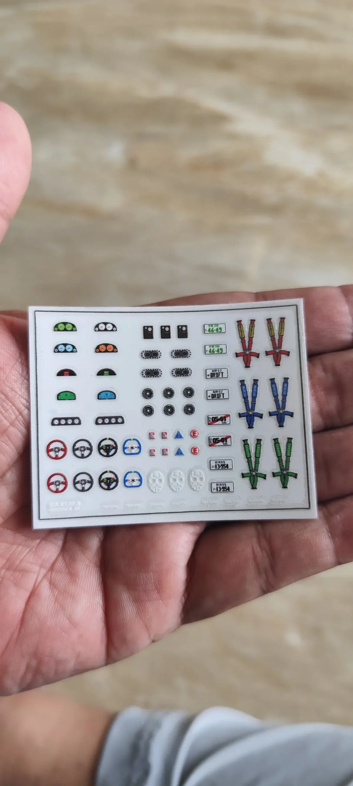 Sticker Set Detailing Interior 3