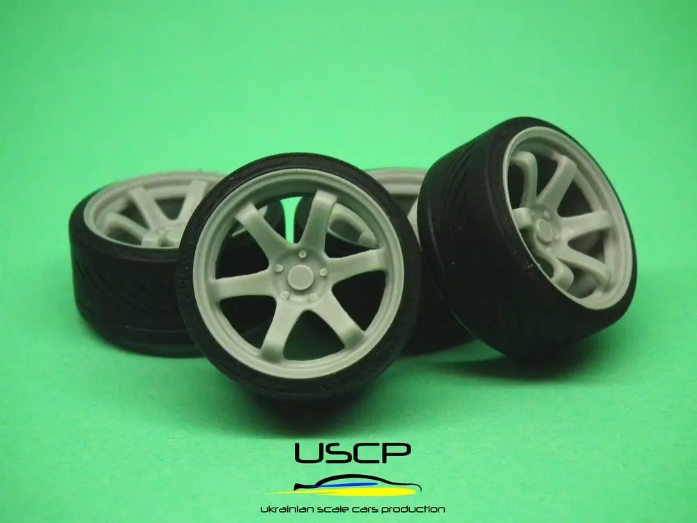 Uscp Rota Ik-R With Stance Tires 19 Inch 1:24 - 24W042 1