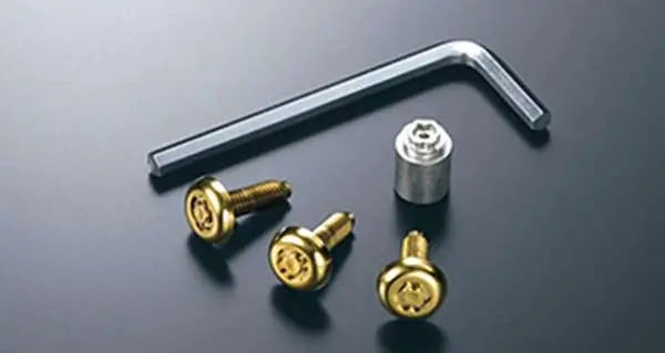 『クラウンロイヤル』 純正 Aws210 Grs210 Grs211 Aws211 ロックボルト ナンバープレート用（ゴールド） パーツ トヨタ純正部品 盗難防止 防犯 安心 Crown オプション アクセサリー 用品 1