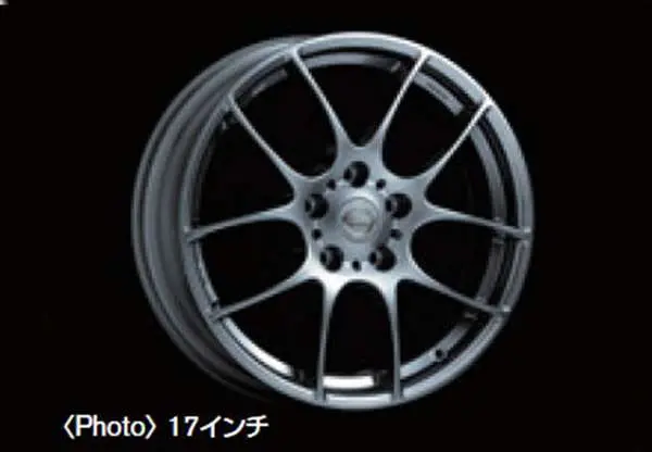 『リーフ』 純正 Aze0 Bbs製鍛造軽量化ダーククロームカラーコートホイール 17×6.5J、インセット45 パーツ 日産純正部品 Leaf オプション アクセサリー 用品 1