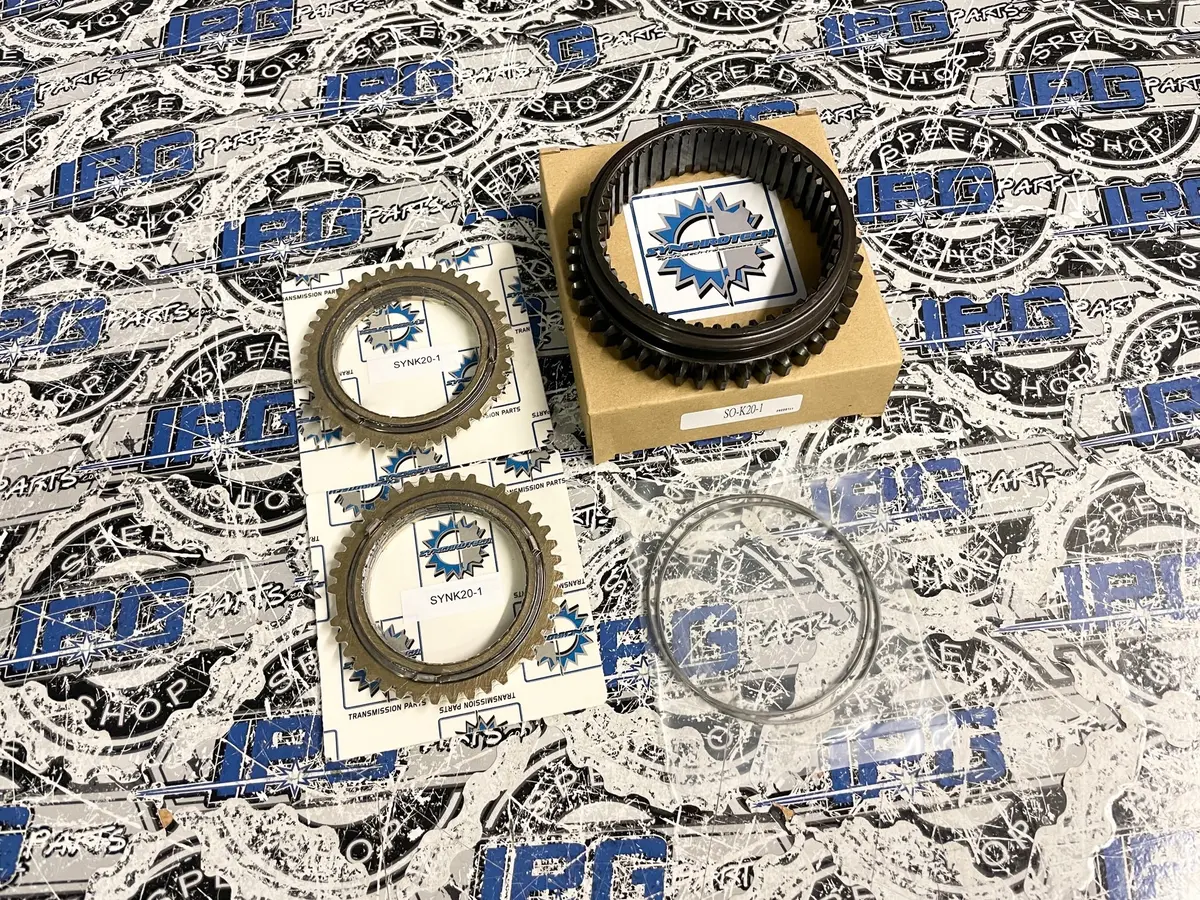 Synchrotech 1St-2Nd Carbon Synchro Sleeve Set Fits Honda K20 K20a K20z K24 K24a K24z Transmissions 2