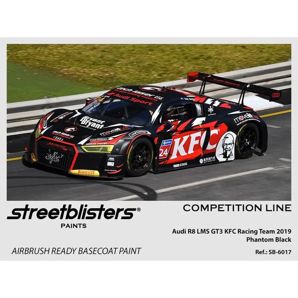 Streetblisters Paints - Audi R8 Lms Gt3 Kfc Racing Team 2019 Phantom Black Sb30-6017 1