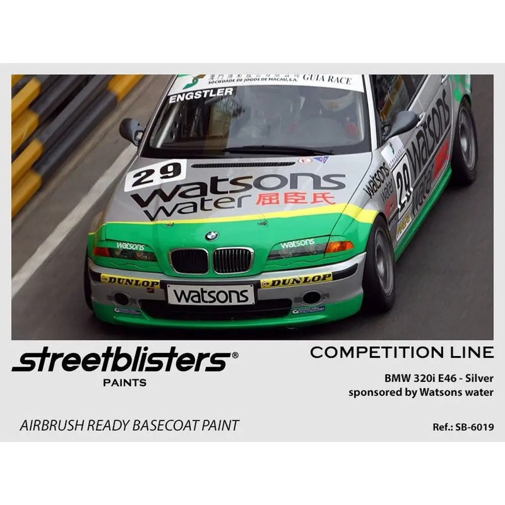Streetblisters Paints - Bmw 320I E46 Silver Sponsored By Watsons Water Sb30-6019 1