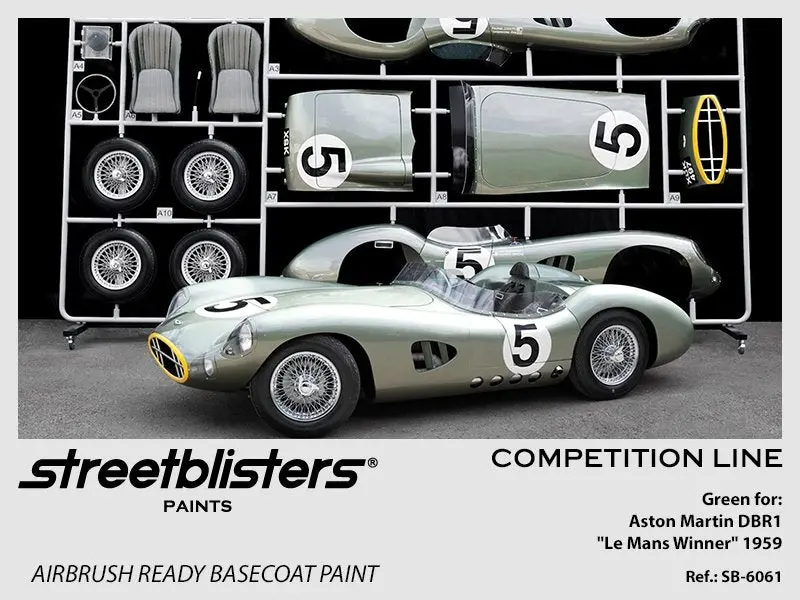 Streetblisters Paints - Green - Aston Martin Dbr1 Le Mans Winner 1959 Sb-6061 1