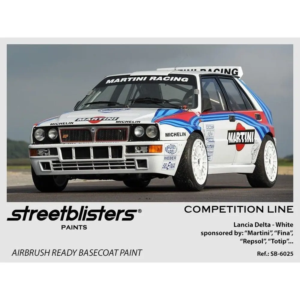 Streetblisters Paints - Lancia Delta White Sponsored By Martini, Fina, Repsol, Totip Sb30-6025 1