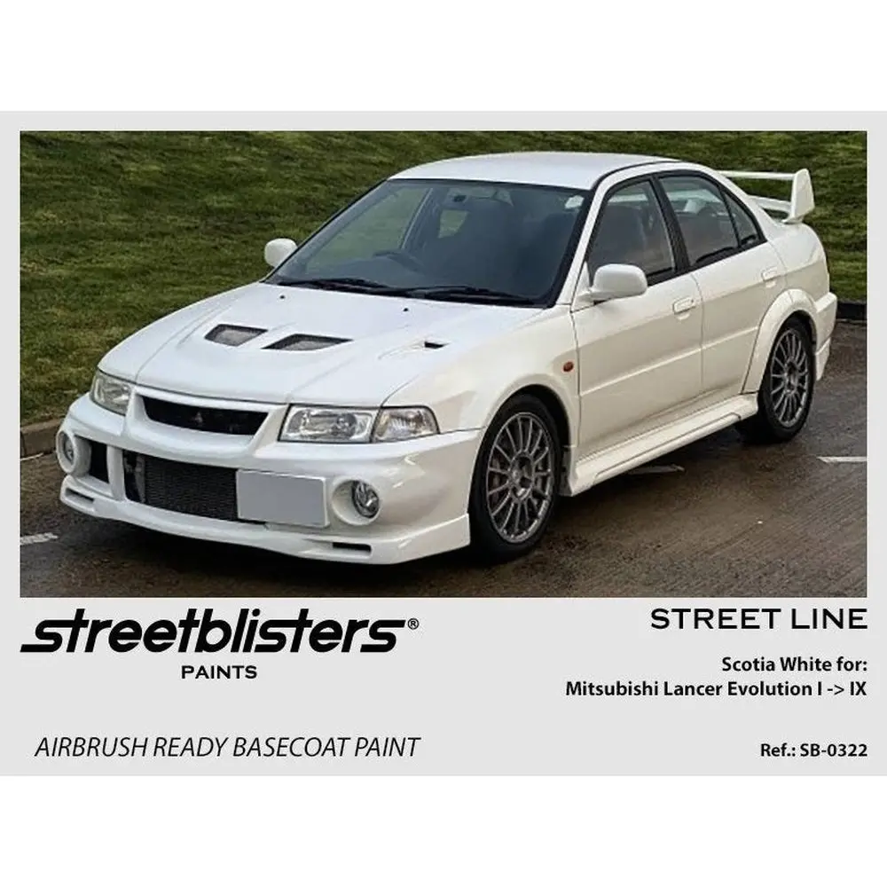 Streetblisters Paints - Mitsubishi Lancer Evolution I -> Ix Scotia White Sb30-0322 1