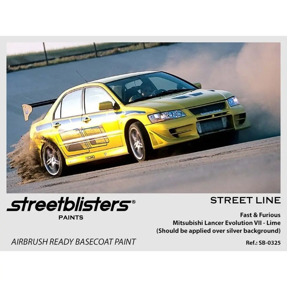 Streetblisters Paints - Mitsubishi Lancer Evolution Vii Lime (Fast & Furious) Sb30-0325 1