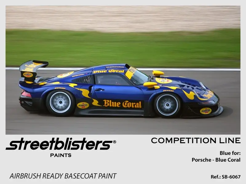 Streetblisters Paints - Porsche Blue Coral Sb-6067 1