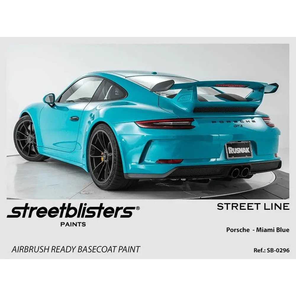 Streetblisters Paints - Porsche Miami Blue Sb30-0296 1
