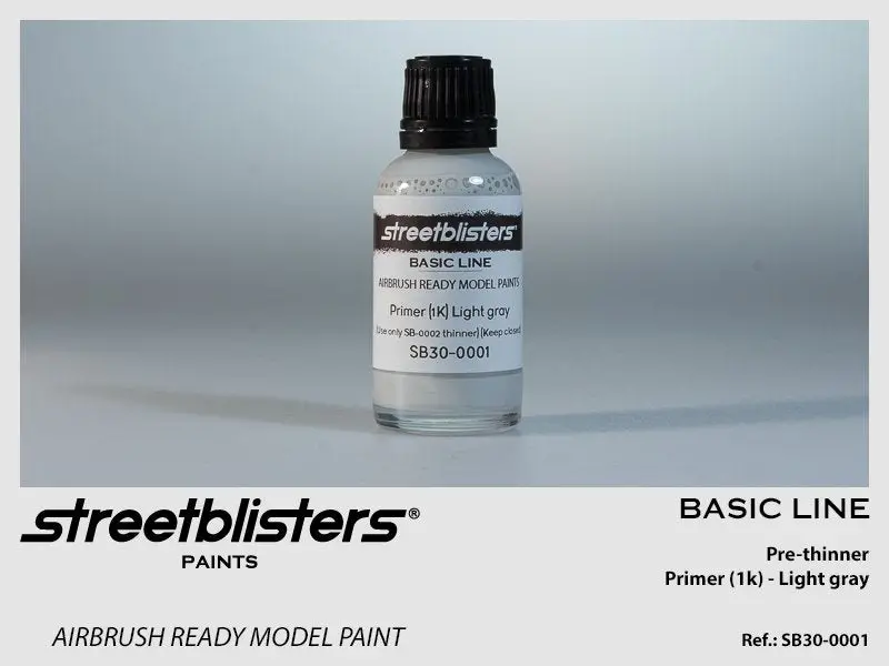 Streetblisters Pre-Thinner Primer (1K) - Light Gray Sb30-0001 1