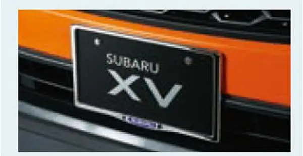 『Xv』 純正 Gt3 Gt7 ナンバープレートベース 1枚より パーツ スバル純正部品 メッキ ナンバーフレーム ナンバーリム ナンバープレートリム オプション アクセサリー 用品 1