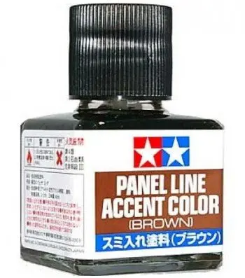 Tamiya Panel Line Accent Color 40Ml (Brown) 87132 1