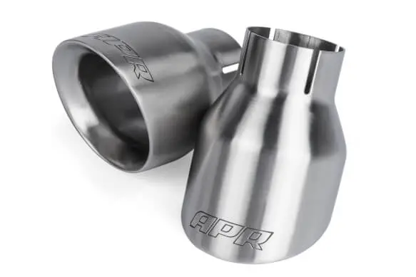 Audi/Volkswagen Apr Double-Walled 4" Slash-Cut Exhaust Tips - Set Of 2 3