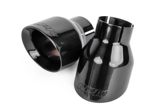 Audi/Volkswagen Apr Double-Walled 4" Slash-Cut Exhaust Tips - Set Of 2 1