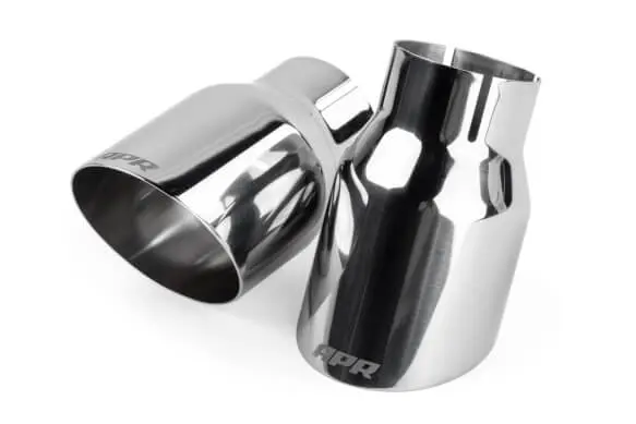 Audi/Volkswagen Apr Single-Walled Slash-Cut Exhaust Tips - Set Of 2 1
