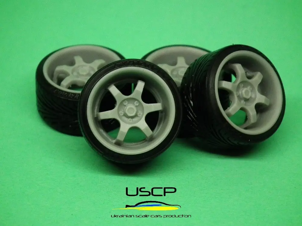 Uscp Tsw Evo R Deep With Stance Tires 17 Inch 1:24 - 24W108 1