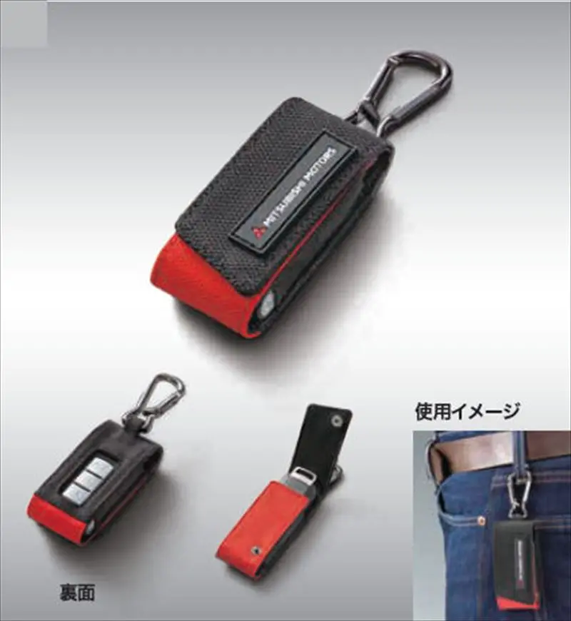 『アウトランダー』 純正 Gn0w Mitsubishi Motors Collection キーレスオペレーション キーケース パーツ 三菱純正部品 メッキ キーカバー リモコンケース オプション アクセサリー 用品 1