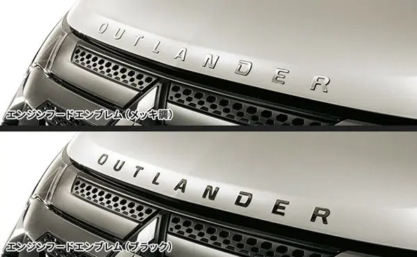 『アウトランダーphev』 純正 Gg3w エンジンフードエンブレム パーツ 三菱純正部品 ドレスアップ ワンポイント オプション アクセサリー 用品 1