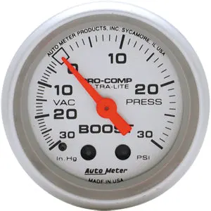 Autometer Ultra-Lite Vaccum-Boost 0-30 Psi 1