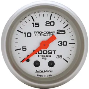 Autometer Ultra-Lite Boost Gauge 0-35 Psi 1