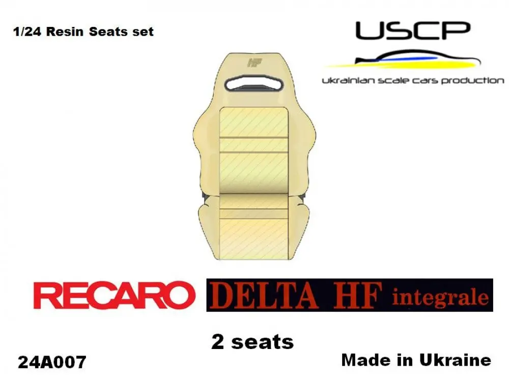 Uscp Lancia Integrale Hf Recaro Seats 1:24 1