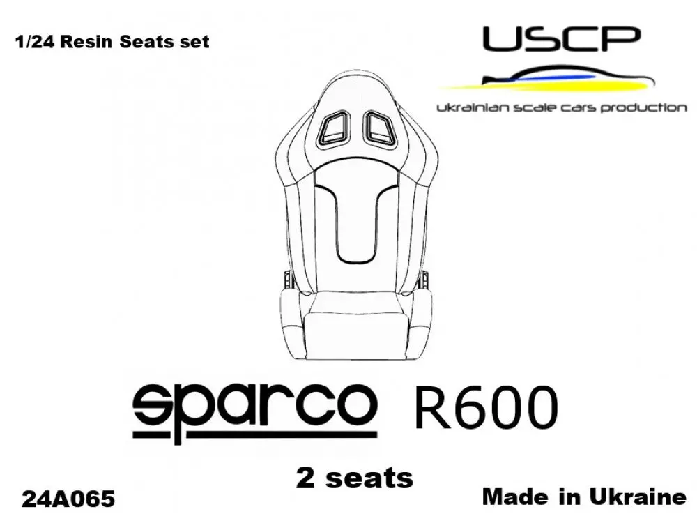 Uscp Sparco R600 Sport Seats 1:24 1