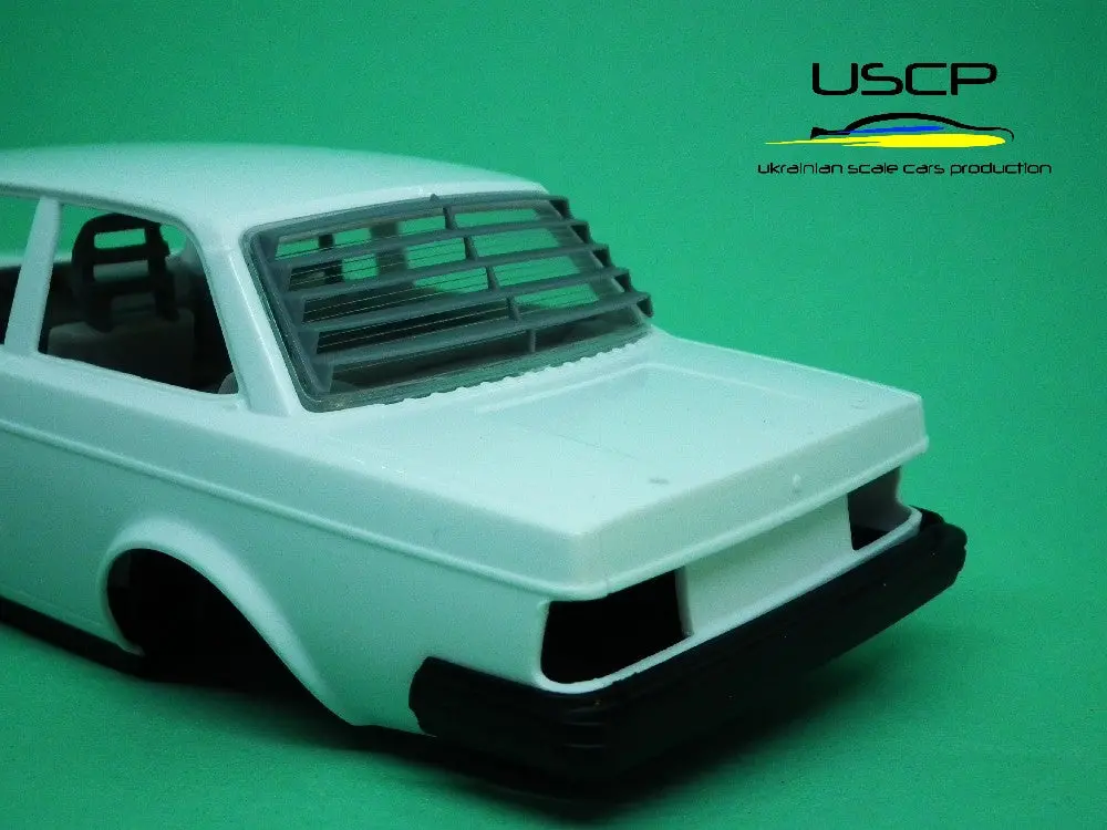 Uscp Volvo 240 Rear Window Louvers 1:24 1