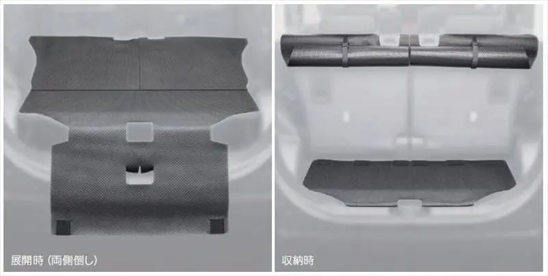 『シフォン』 純正 La650f La660f ラゲージマット（ロングタイプ） パーツ スバル純正部品 ラゲッジマット トランクマット 滑り止め オプション アクセサリー 用品 1