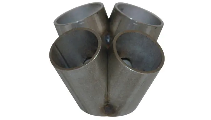 Vibrant Performance 4 Into 1 Turbo Manifold Merge Collector (T25-T28) - 4 Up Style 1