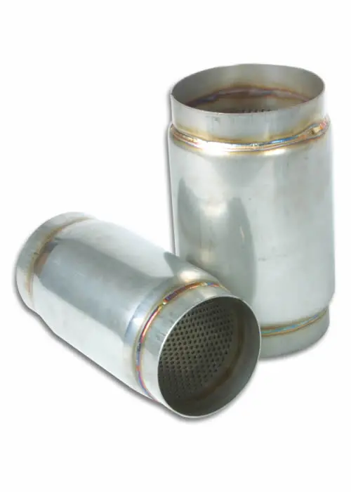 Vibrant Performance Stainless Steel Race Muffler, 5" Inlet-Outlet X 5" Long 1