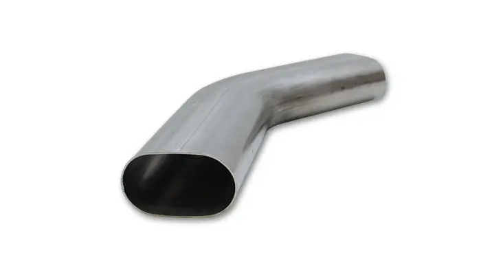 Vibrant Performance 3.5" Oval, 45 Degree Mandrel Bend, 5.25" Clr, 6" X 6" Leg Length 2