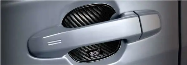 『フォレスター』 純正 Ske Sk5 Sti ドアハンドルプロテクター ※１台分４枚セット パーツ スバル純正部品 カーボン ハンドルガード ドアノブ オプション アクセサリー 用品 1